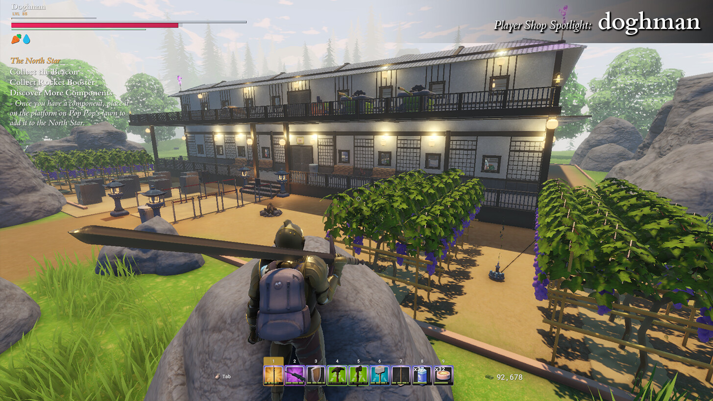 Relaxed farming and fishing gameplay in Saleblazers.